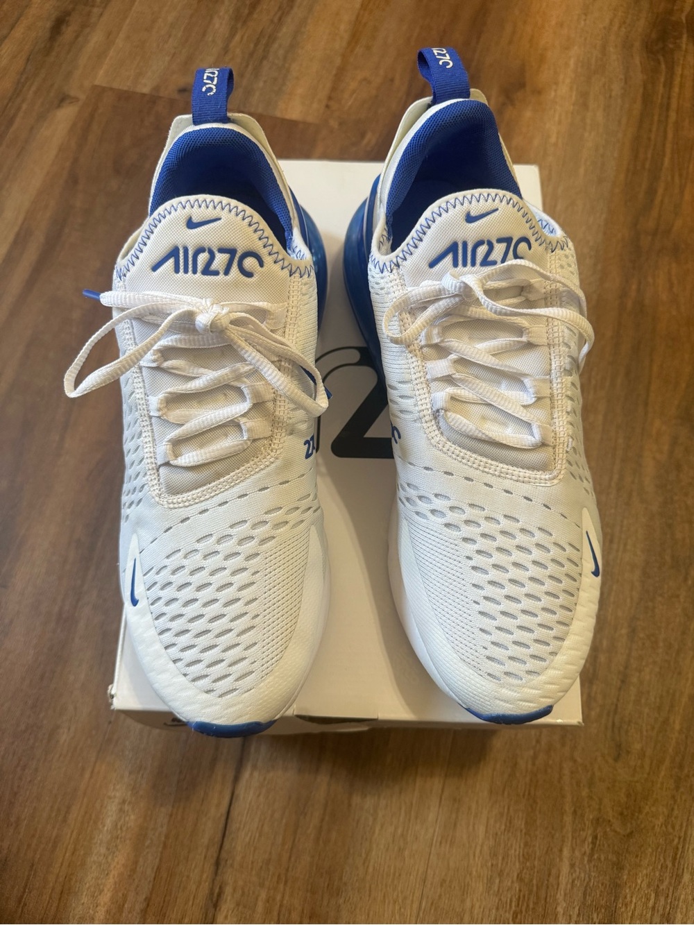 Nike Men’s Air270 Sneakers - White & Blue